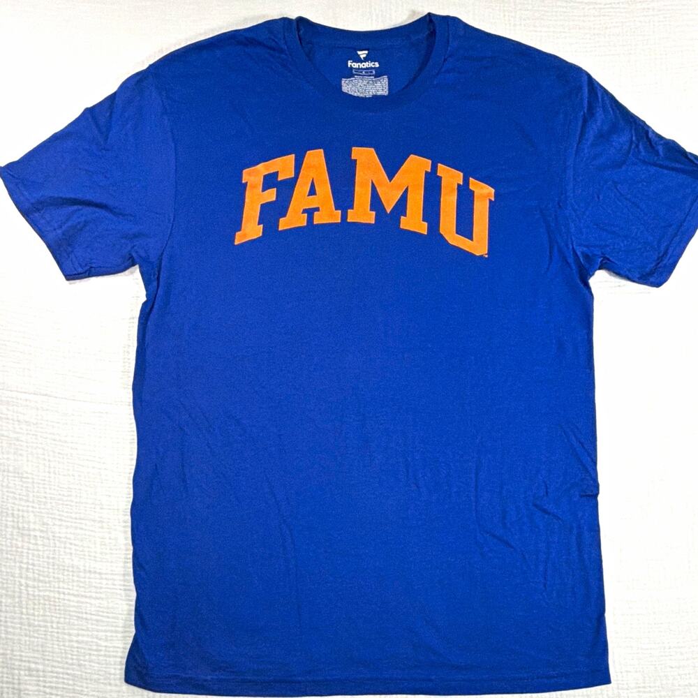 Fanatics Florida A&M Rattlers Blue/Orange T-Shirt Men’s Size L
